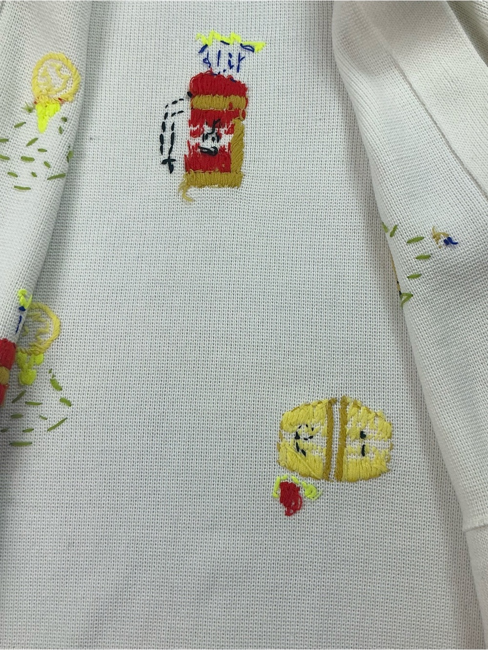 Vintage 1960s LeRoy Golf-Themed acrylic stitched Cardigan Sweater women’s S/M - Picture 5 of 6